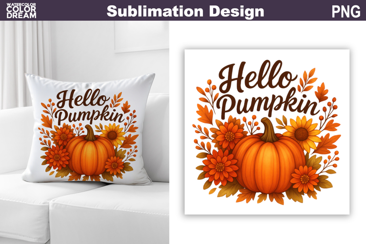 Fall Sublimation Design | Thanksgiving Pillow