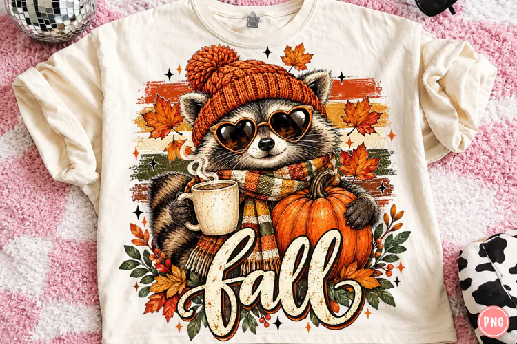 Fall Raccoon PNG