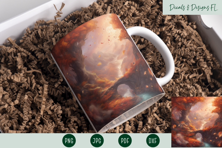 Fall Scenery Design | Sublimation PNG | AI Creation