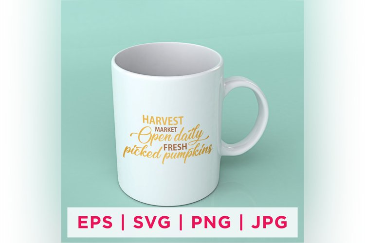 Harvest Market Open daily Fresh picked pumpkins Fall Sticker
