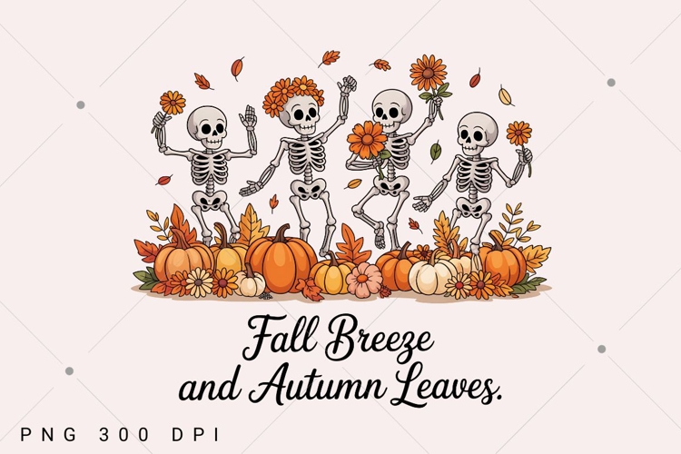 Fall PNG,Fall Breeze and Autumn Leaves,Skeleton png