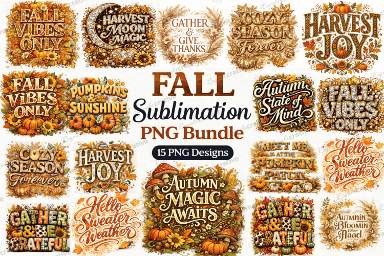 Fall sublimation, fall png bundle, autumn sublimation,autumn