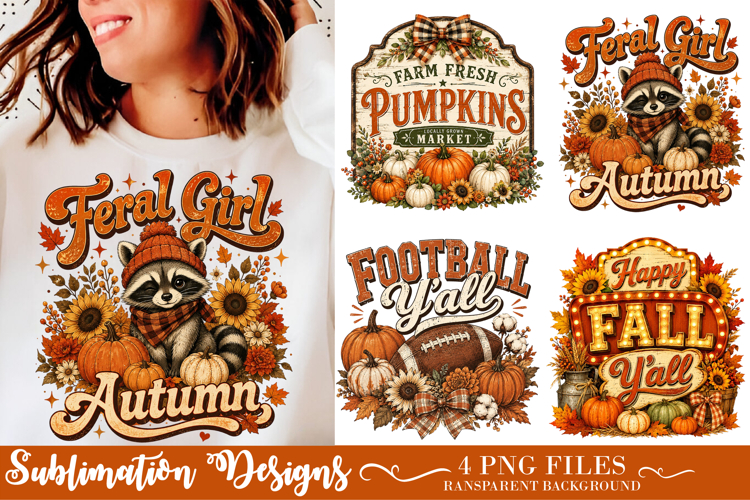 Fall Sublimation PNG Designs
