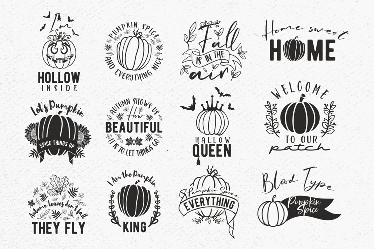 Fall svg bundle hand lettered, fall svg, halloween svg