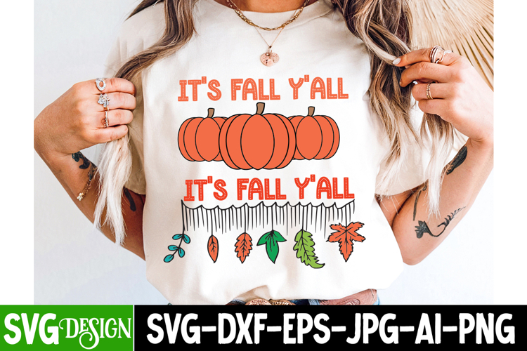 It’s Fall Y’all SVG Desin, It’s Fall Y’all Retro sublimation