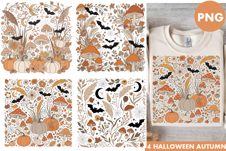 Fall Sublimation Design | Boho Autumn Flowral Shirt designs