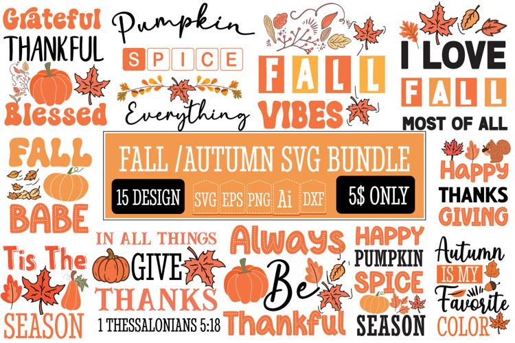 Fall SVG Bundle,Autumn SVG bundle,thanksgiving Svg Bundle