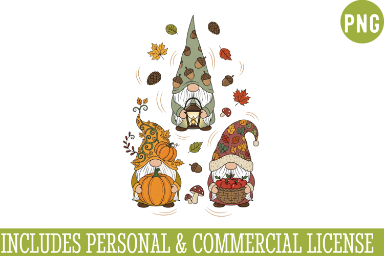 Fall Gnome Clipart PNG,Autumn Gnome vector ,Fall Gnome PNG