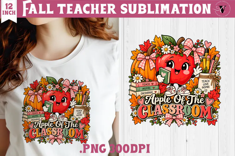 Fall Teacher sublimation | Autumn Teacher Classroom design