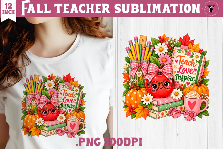 Fall Teacher sublimation | Autumn Teacher Classroom design