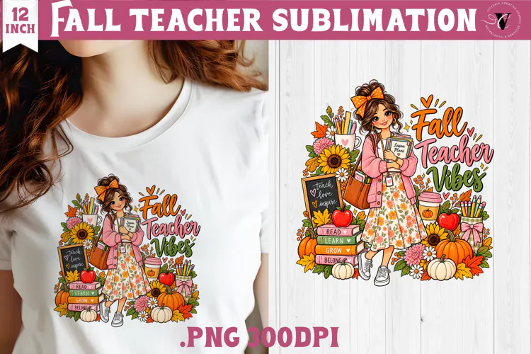 Fall Teacher sublimation | Autumn Teacher Classroom design
