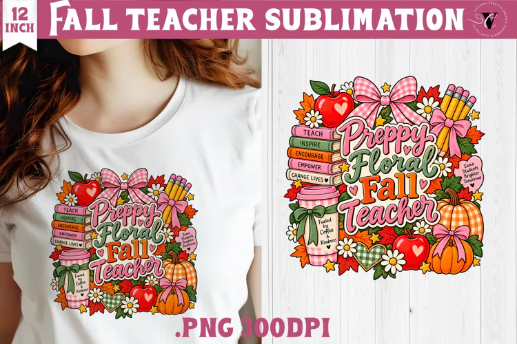 Fall Teacher sublimation | Autumn Teacher Classroom design