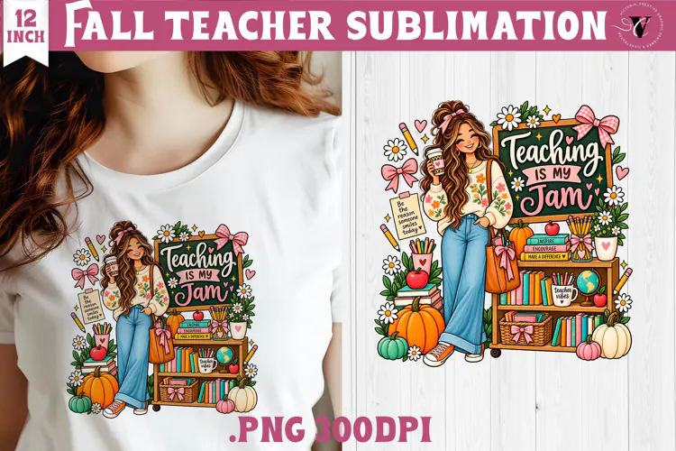 Fall Teacher sublimation | Autumn Teacher Classroom design