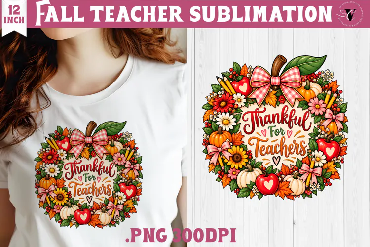 Fall Teacher sublimation | Autumn Teacher Classroom design