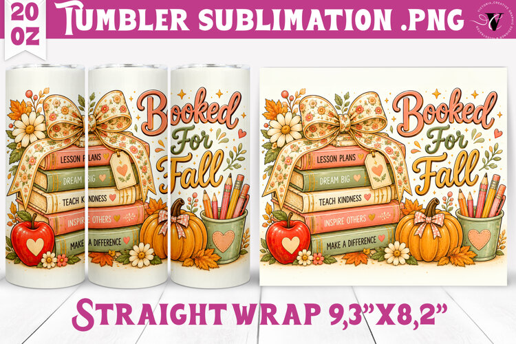 Fall Teacher Tumbler | Autumn Teacher Gift design example image 1