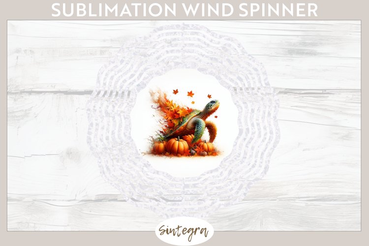 Fall Turtle Animal v2 Wind Spinner Sublimation