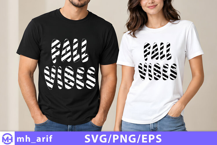 Fall Vibes Halloween Fall Quote PNG T-shirt Design example image 1