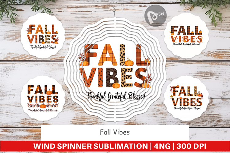 Fall Vibes Wind Spinner