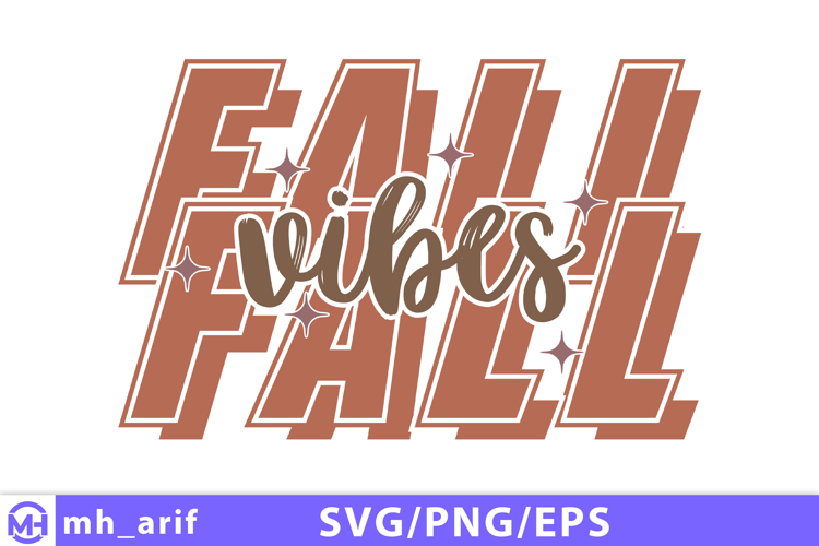 Fall Vibes Halloween SVG PNG Design