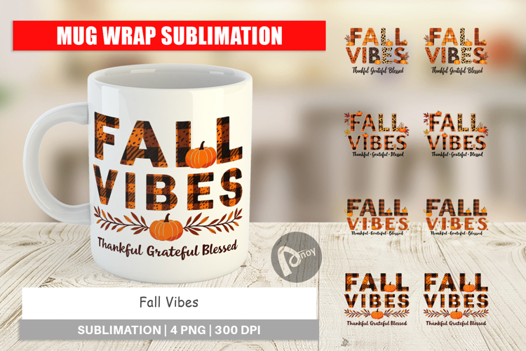 Fall Vibes Mug Wrap