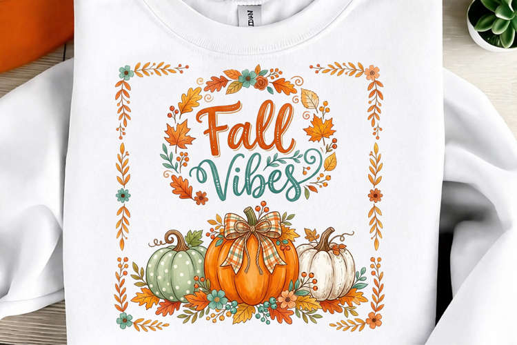 Fall Vibes Sublimation PNG