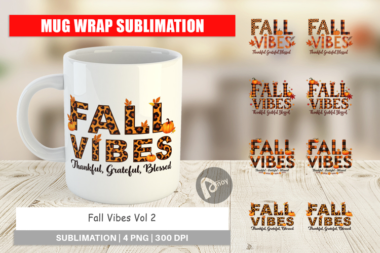 Fall Vibes Mug Wrap