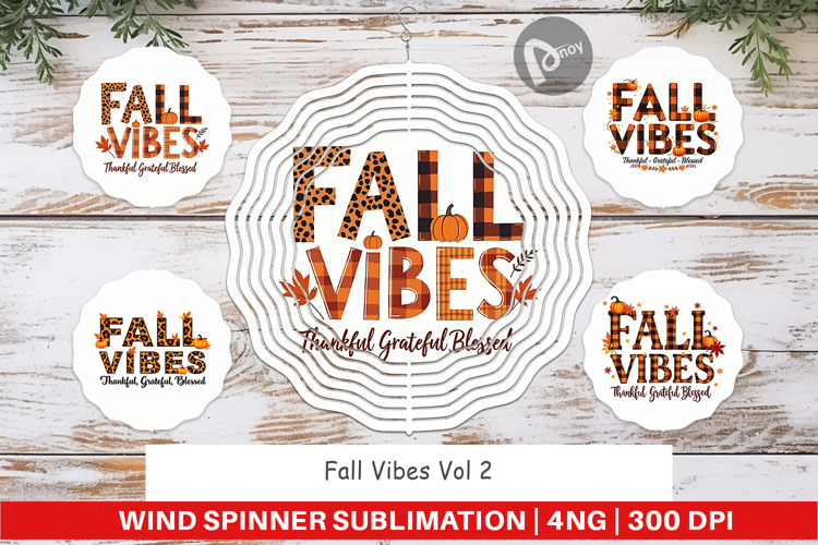 Fall Vibes Wind Spinner