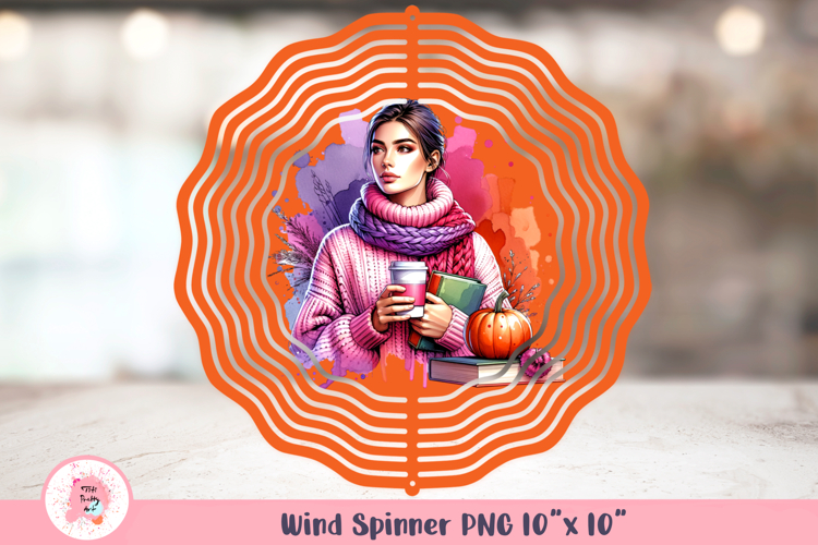 Fall Vibes Wind Spinner Png, Autumn Wind Spinner