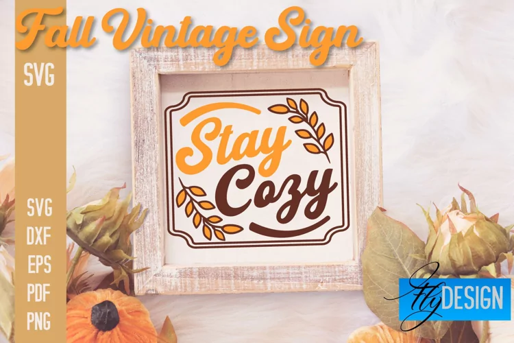 Fall Vintage Sign SVG Design |Autumn Sign Quotes SVG Design