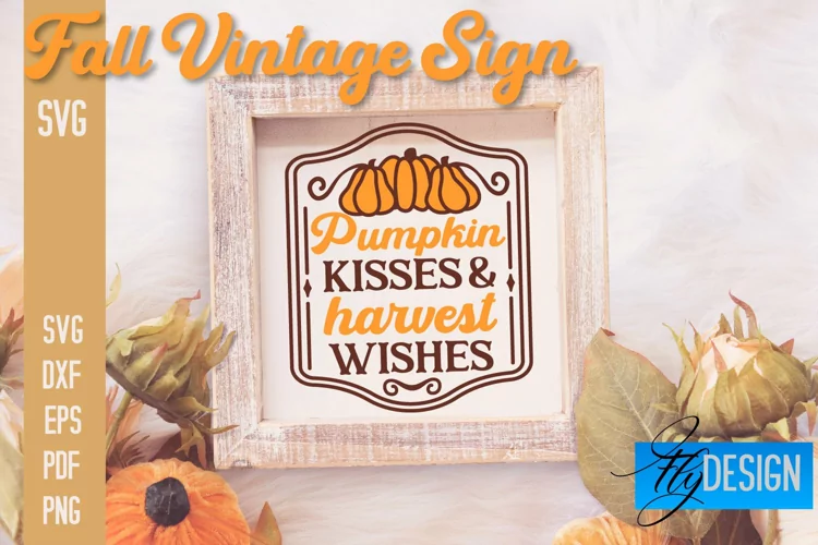 Fall Vintage Sign SVG Design |Autumn Sign Quotes SVG Design