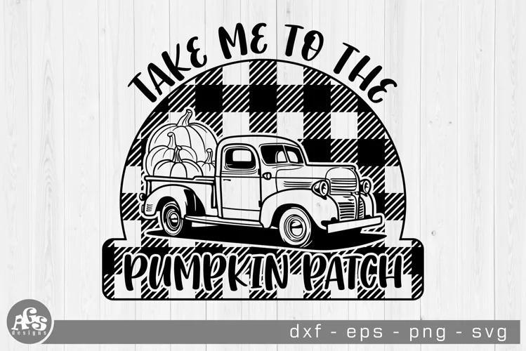 Fall Vintage Truck I Pumpkin Patch Svg Design