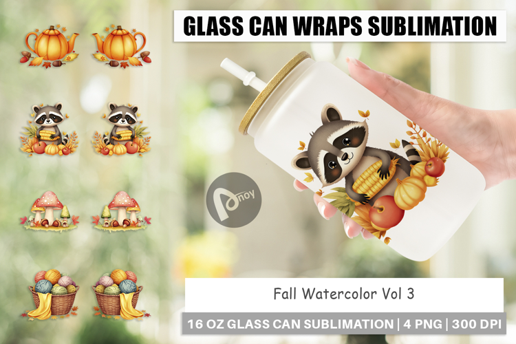 Glass Can Fall Watercolor