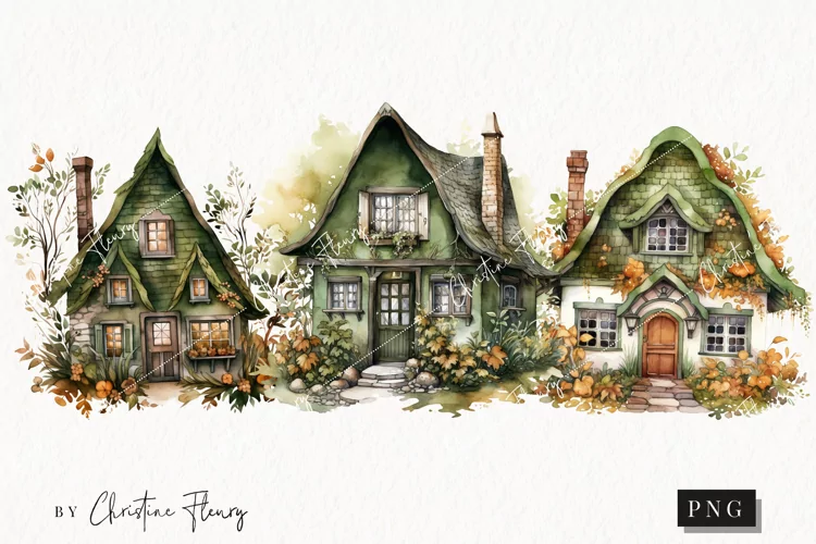 Fall Wiccan Cottage | Fall PNG