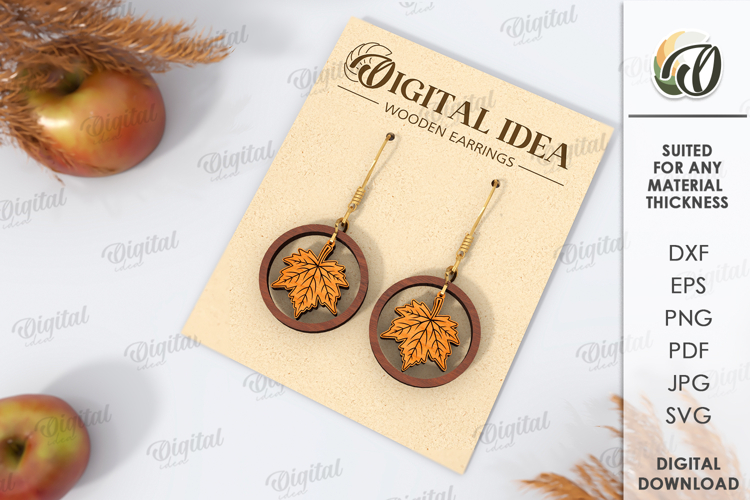 Fall Earrings SVG Image 7