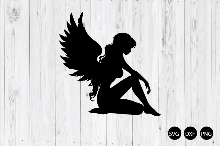 Fallen Angel SVG, Broken Angel SVG, Heavenly Beauty SVG