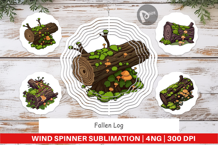 Wind Spinner Fallen Log