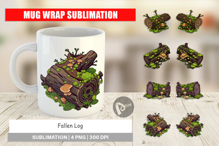Mug Wrap Fallen Log example image 1