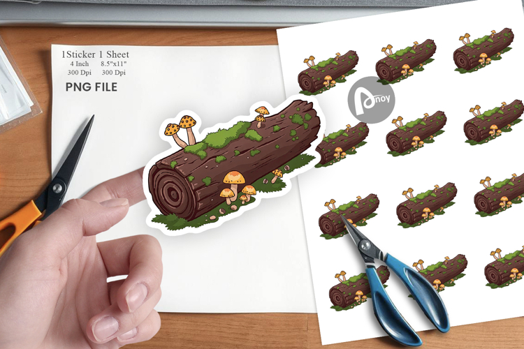 Fallen Log Sticker