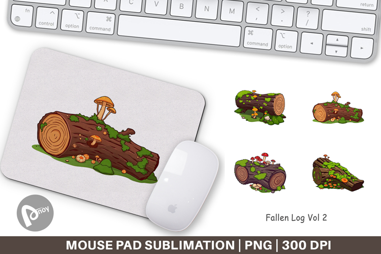 Mouse Pad Fallen Log