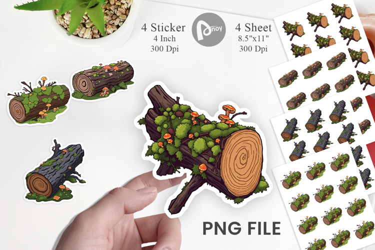 Fallen Log Sticker