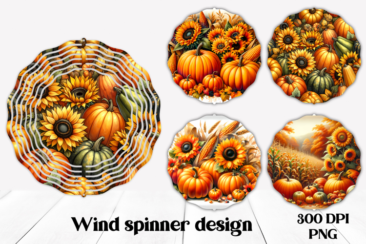 Fall wind spinner | Pumpkin spinner | Farm spinner PNG