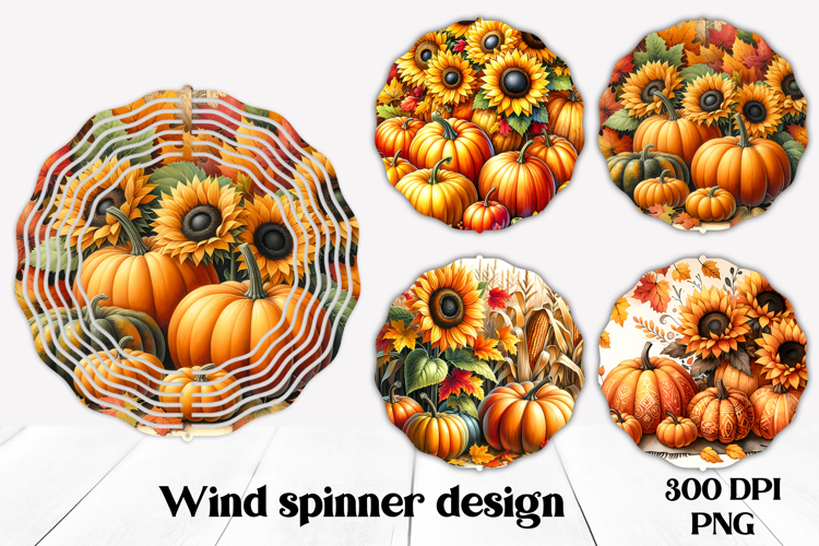 Fall wind spinner | Pumpkin spinner | Farm spinner PNG