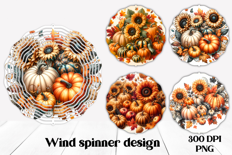 Fall wind spinner | Pumpkin spinner | Farm spinner PNG