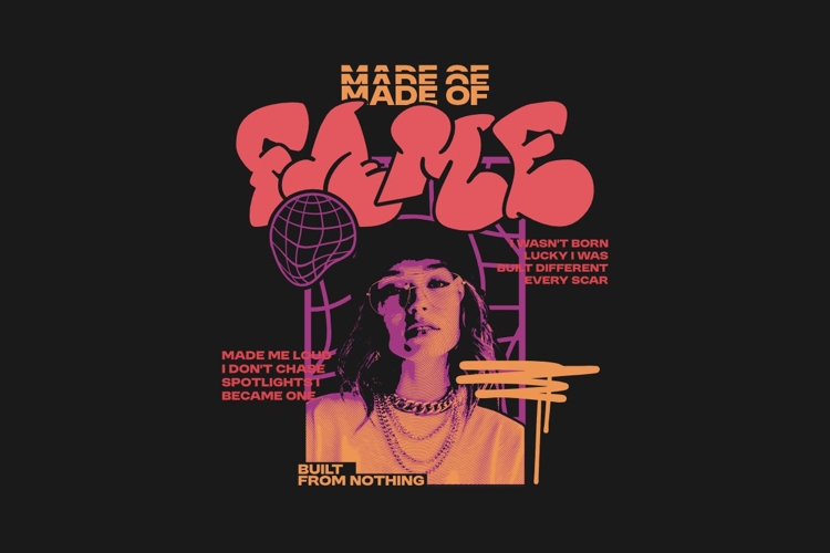 Fame Urban Streetwear T-shirt Design
