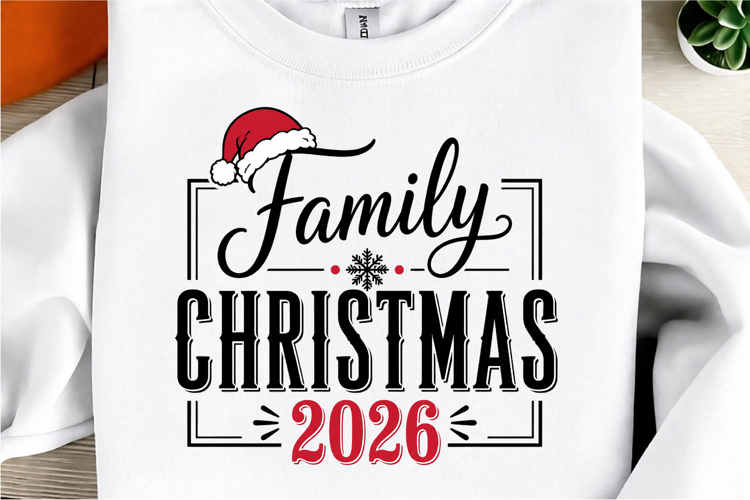 Family Christmas 2026 PNG