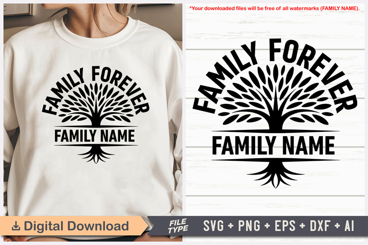 Family Forever SVG | Family Reunion SVG | Family Tree SVG