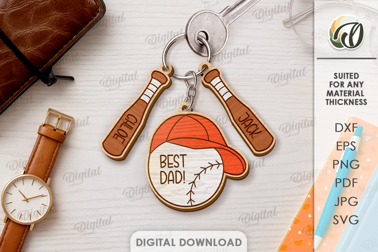 Personalized Family Keychain Laser Cut. Family Keychain SVG