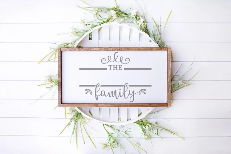 Family Name Split SVG File