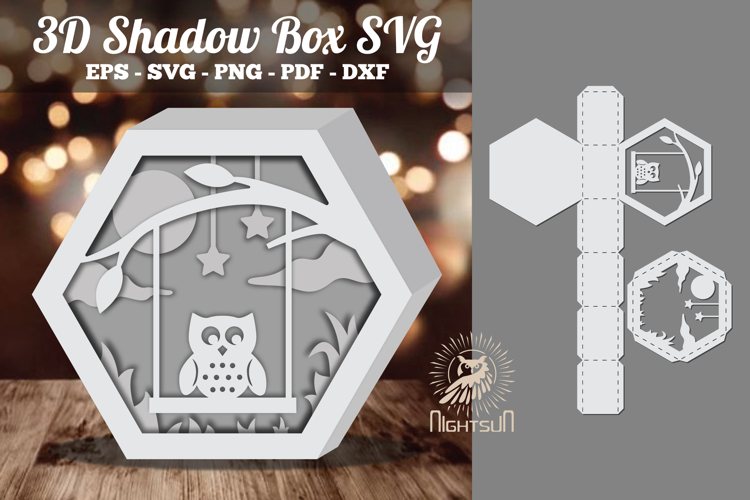 3d Shadow Box Svg Image 9