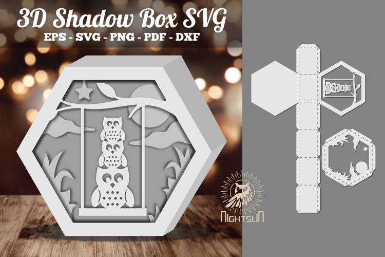 3d Shadow Box Svg Image 7